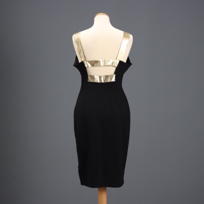 Versace Collection Black and Gold Dress