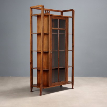 Liberty display cabinet in walnut and walnut-stained beech