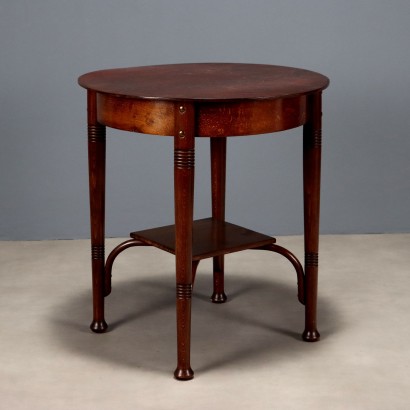 Walnut-Stained Beech Center Table