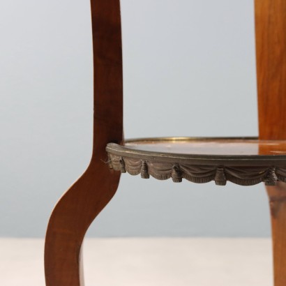 COFFEE TABLE with ceramic, Center Table in Walnut and Burl