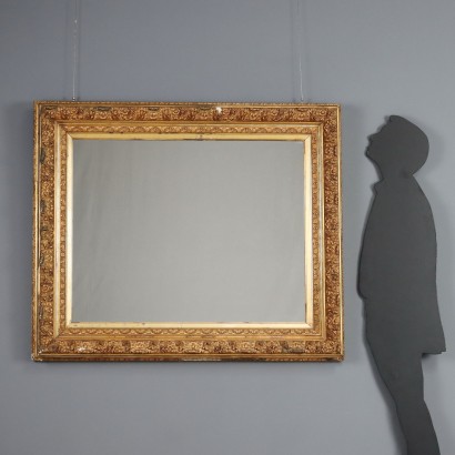 mirror, mirror, carved and gilded wooden mirror