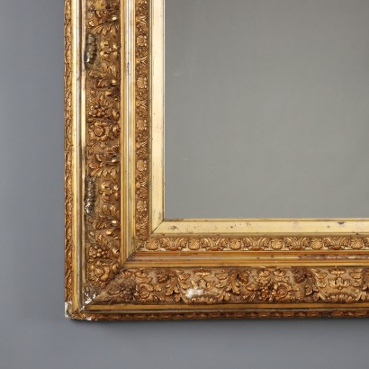 mirror, mirror, carved and gilded wooden mirror
