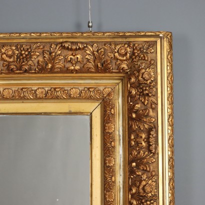 mirror, mirror, carved and gilded wooden mirror