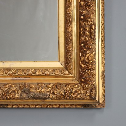mirror, mirror, carved and gilded wooden mirror