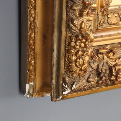 mirror, mirror, carved and gilded wooden mirror
