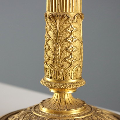 Pair of Gilded Bronze Candelabra