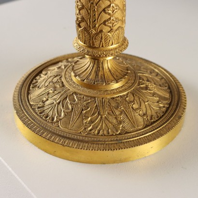 Pair of Gilded Bronze Candelabra