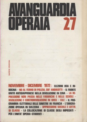 Avanguardia operaia (n. 27 novembre - dicembre 1972)