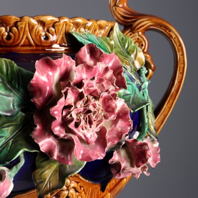 Barbotine Ceramic Cache Pot