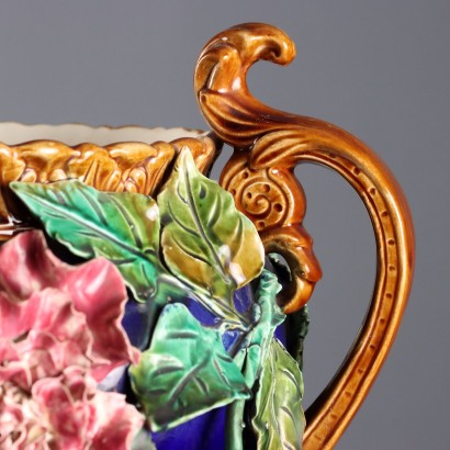 Barbotine Ceramic Cache Pot