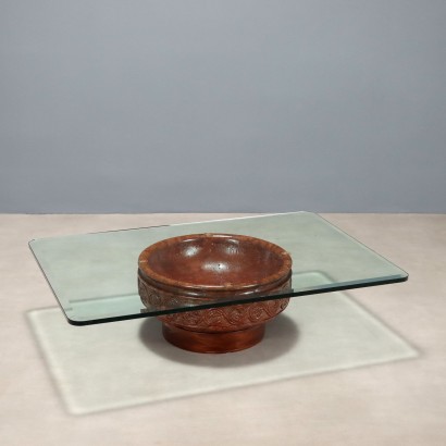 Couchtisch mit Glasplatte