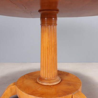 BIEDERMEIER TABLE, Biedermeier Table with Circular Section i