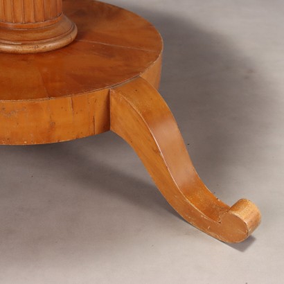 BIEDERMEIER TABLE, Biedermeier Table with Circular Section i