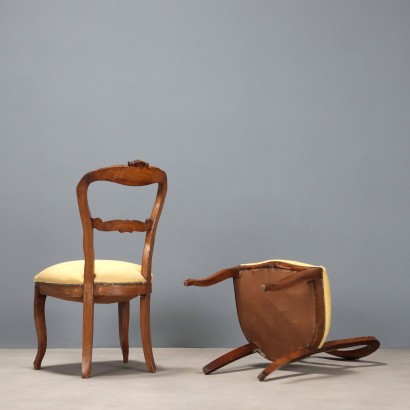 Group of 4 chairs, Group of 4 Louis Philippe chairs