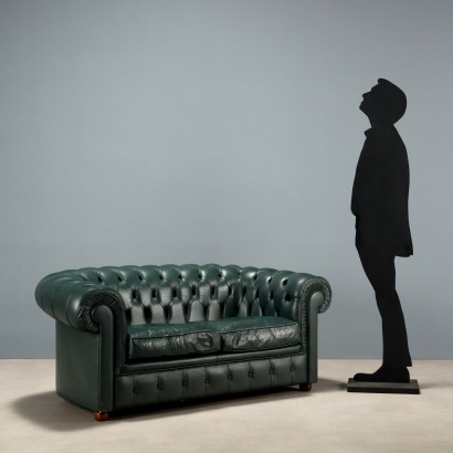 Divano tipo chesterfield,Divano due Posti Tipo Chesterfield