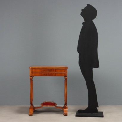 work table, Charles X cherry work table