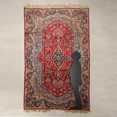 Antiker Kerman-Teppich, Baumwolle und Wolle, großer Knoten, 315 x 200 cm_1326491 Kerman Teppich - Iran