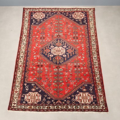 Antiker Afshar Teppich Baumwolle Wolle Großer Knoten 297 x 203 cm_1326502 Afshar Teppich - Iran
