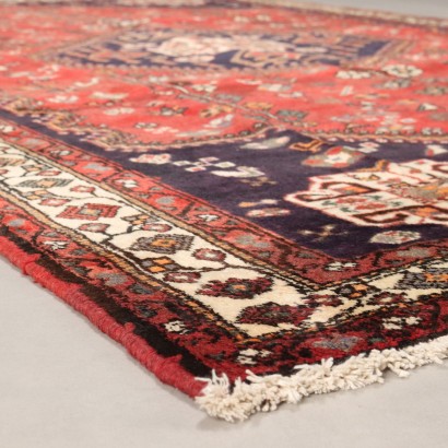 Antiker Afshar Teppich Baumwolle Wolle Großer Knoten 297 x 203 cm_1326503 Afshar Teppich - Iran