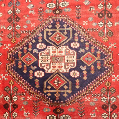 Antiker Afshar Teppich Baumwolle Wolle Großer Knoten 297 x 203 cm_1326504 Afshar Teppich - Iran