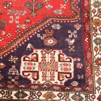 Antiker Afshar Teppich Baumwolle Wolle Großer Knoten 297 x 203 cm_1326506 Afshar Teppich - Iran