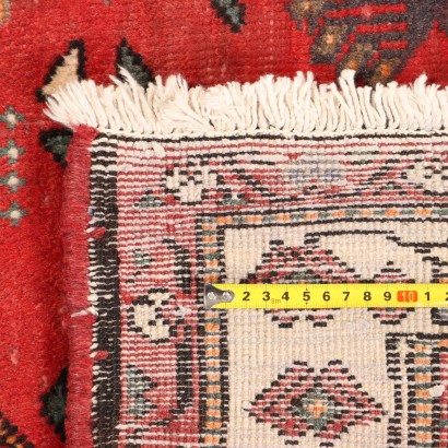 Antiker Afshar Teppich Baumwolle Wolle Großer Knoten 297 x 203 cm_1326508 Afshar Teppich - Iran
