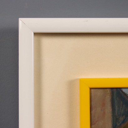 Painting by Eugenio Polesello, Burano Motif, Eugenio Polesello, Eugenio Polesello, Eugenio Polesello