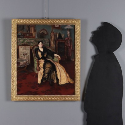 Painting by André Chabellard,Portrait of a Lady,André Chabellard,André Chabellard,André Chabellard,André Chabellard