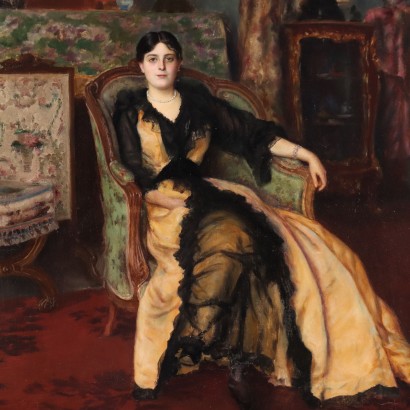 Painting by André Chabellard,Portrait of a Lady,André Chabellard,André Chabellard,André Chabellard,André Chabellard