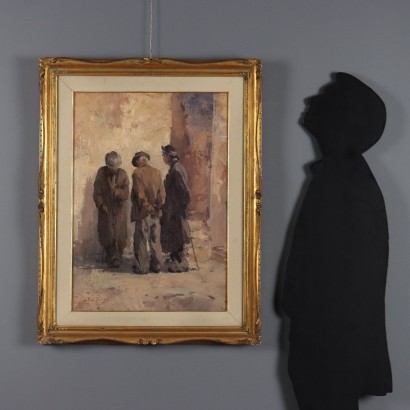 Pintura de Giulio Da Vicchio, Pensionistas en Toscana, Giulio Da Vicchio, Pensionistas en Toscana, Giulio Da Vicchio, Pensionistas en Toscana, Giulio Da Vicchio