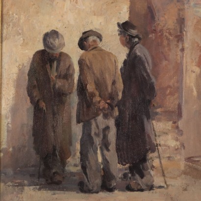 Pintura de Giulio Da Vicchio, Pensionistas en Toscana, Giulio Da Vicchio, Pensionistas en Toscana, Giulio Da Vicchio, Pensionistas en Toscana, Giulio Da Vicchio