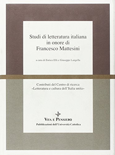 Studies in Italian literature in honor%2