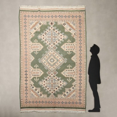 Antique Kashmir Rug Cotton Wool Large Knot 260 x 185 cm_1327137 Kashmir Rug - India, Kashmir Rug - India