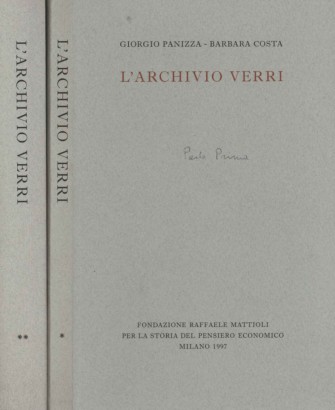 L'archivio Verri (2 Volumi)