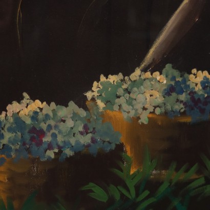 Peinture d'Eliano Fantuzzi, Figure avec des fleurs, Eliano Fantuzzi, Eliano Fantuzzi, Eliano Fantuzzi, Eliano Fantuzzi, Eliano Fantuzzi, Eliano Fantuzzi