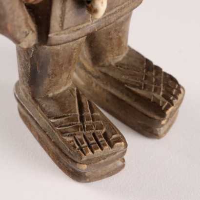 Paire de boutons de manchette en bois Ibedji Art