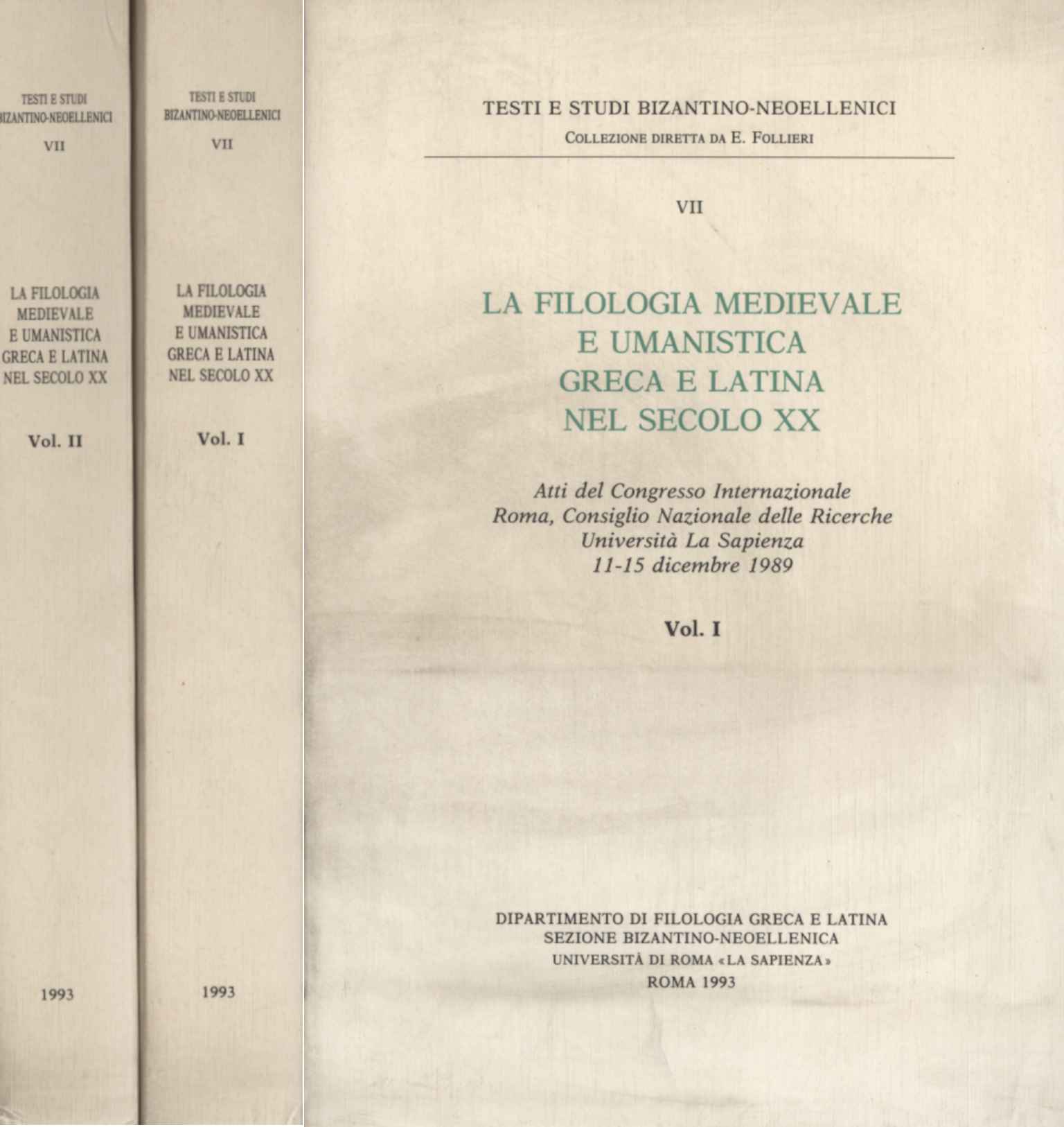 Mittelalterliche und humanistische griechische Philologie