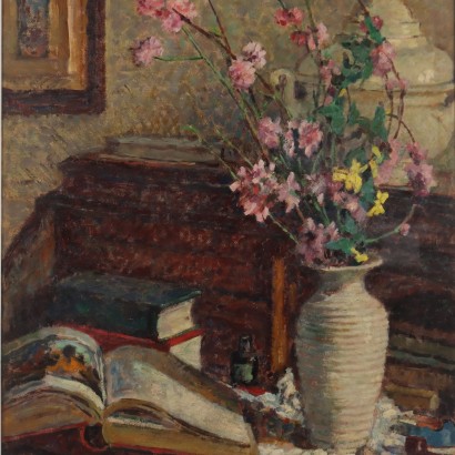 Pintura de Giorgio Sacchetti, En mi estudio, Giotto Sacchetti, Giotto Sacchetti, Giotto Sacchetti