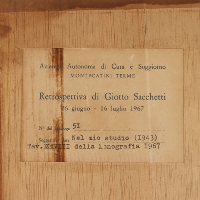 Pintura de Giorgio Sacchetti, En mi estudio, Giotto Sacchetti, Giotto Sacchetti, Giotto Sacchetti