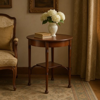 Coffee Table, Center Table in Walnut Stained Beech