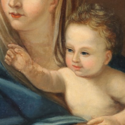 Painting of the Madonna and Child with Saint John, Madonna and Child with Saint John the Baptist