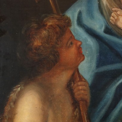 Painting of the Madonna and Child with Saint John, Madonna and Child with Saint John the Baptist