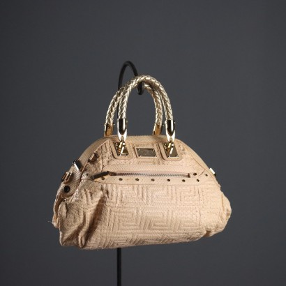 Sac Versace Cuir Véritable Poudre avec Poches Italie Second Hand