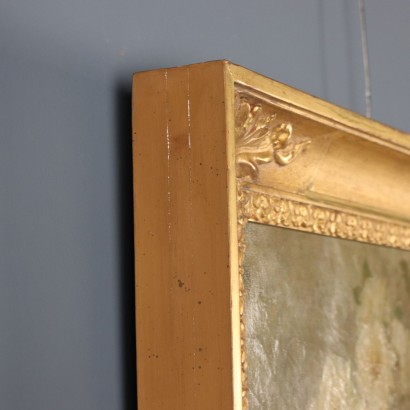 Composición de pintura con rosas