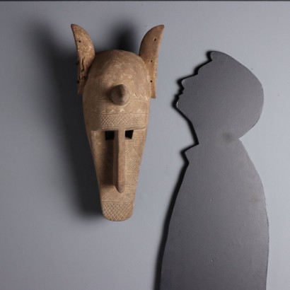 Wooden Hyena Mask, Bamana Art