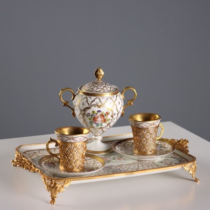 Antique Tête à Tête Set Limoges Porcelain France XX Century