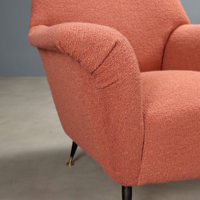 Vintage Metal Velvet Armchairs from the 1950s and 1960s, Restoration Required_1328156 Armchairs from the 50s and 60s