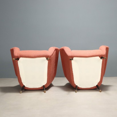 Vintage Metal Velvet Armchairs from the 1950s and 1960s, Restoration Required_1328158 Armchairs from the 50s and 60s