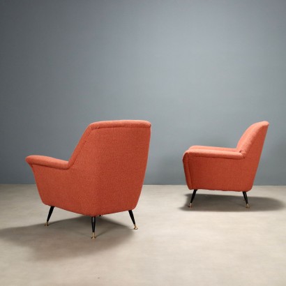 Vintage Metal Velvet Armchairs from the 1950s and 1960s, Restoration Required_1328159 Armchairs from the 50s and 60s