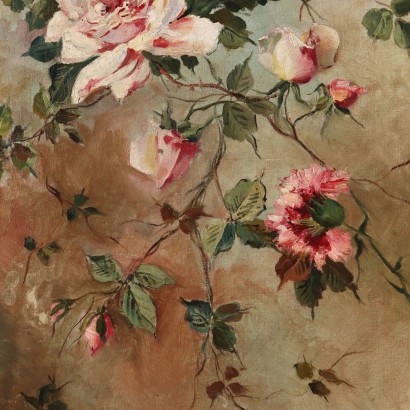 Pair of Paintings with Roses, Pair of Paintings with Roses and Carnations, Pair of Paintings with Roses and Carnations.